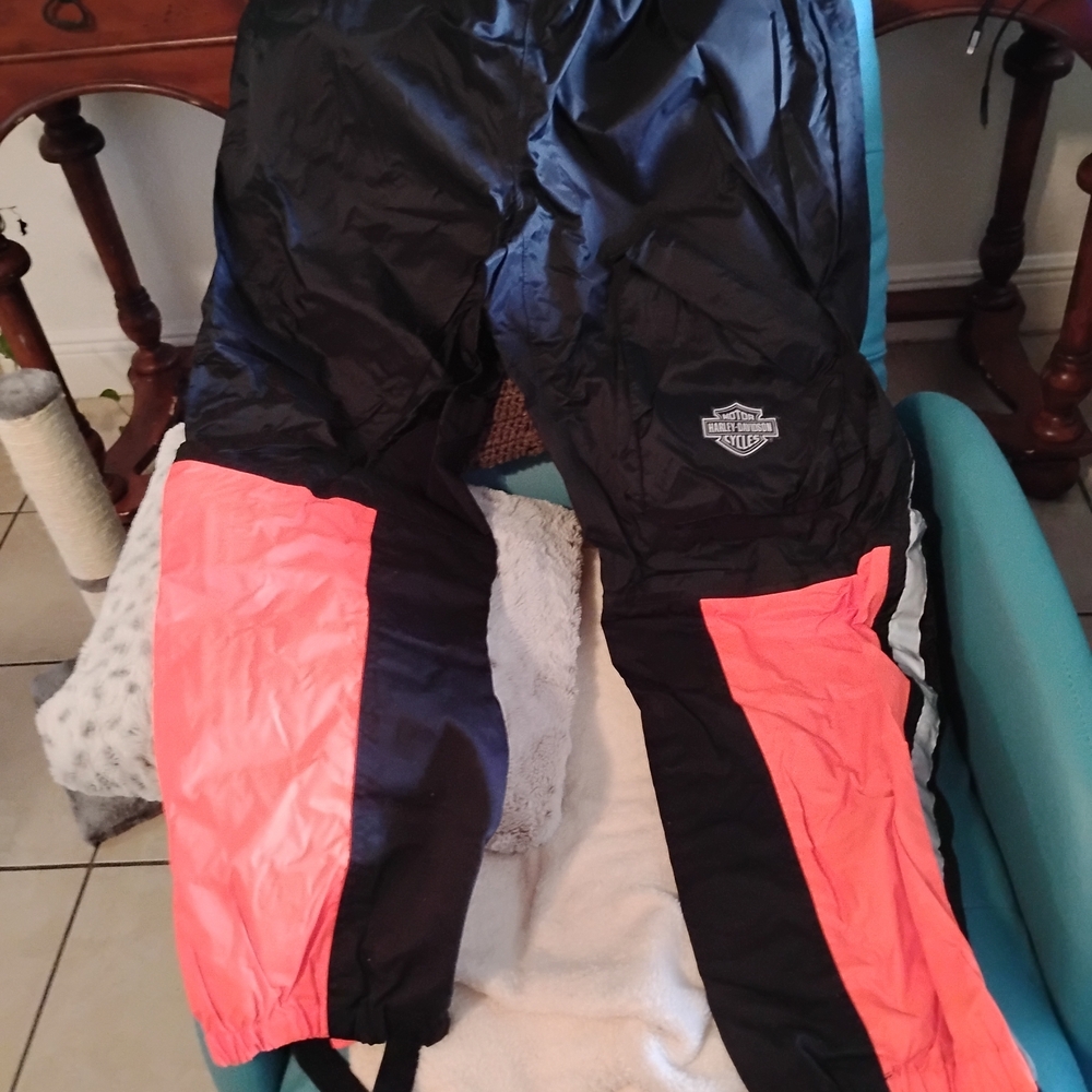 Harley-Davidson Black and Pink Pants